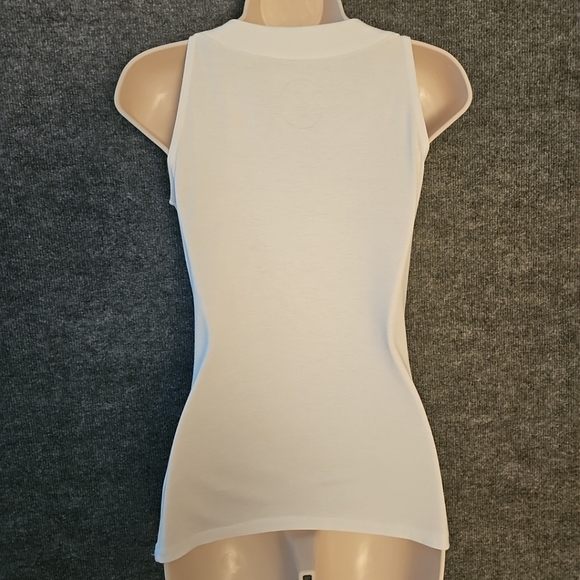 INC International Concepts Women's Sleeveless Top with detailed Neckline - Picture 4 of 5